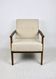 Fauteuil Boucle Beige Vintage, années 1970