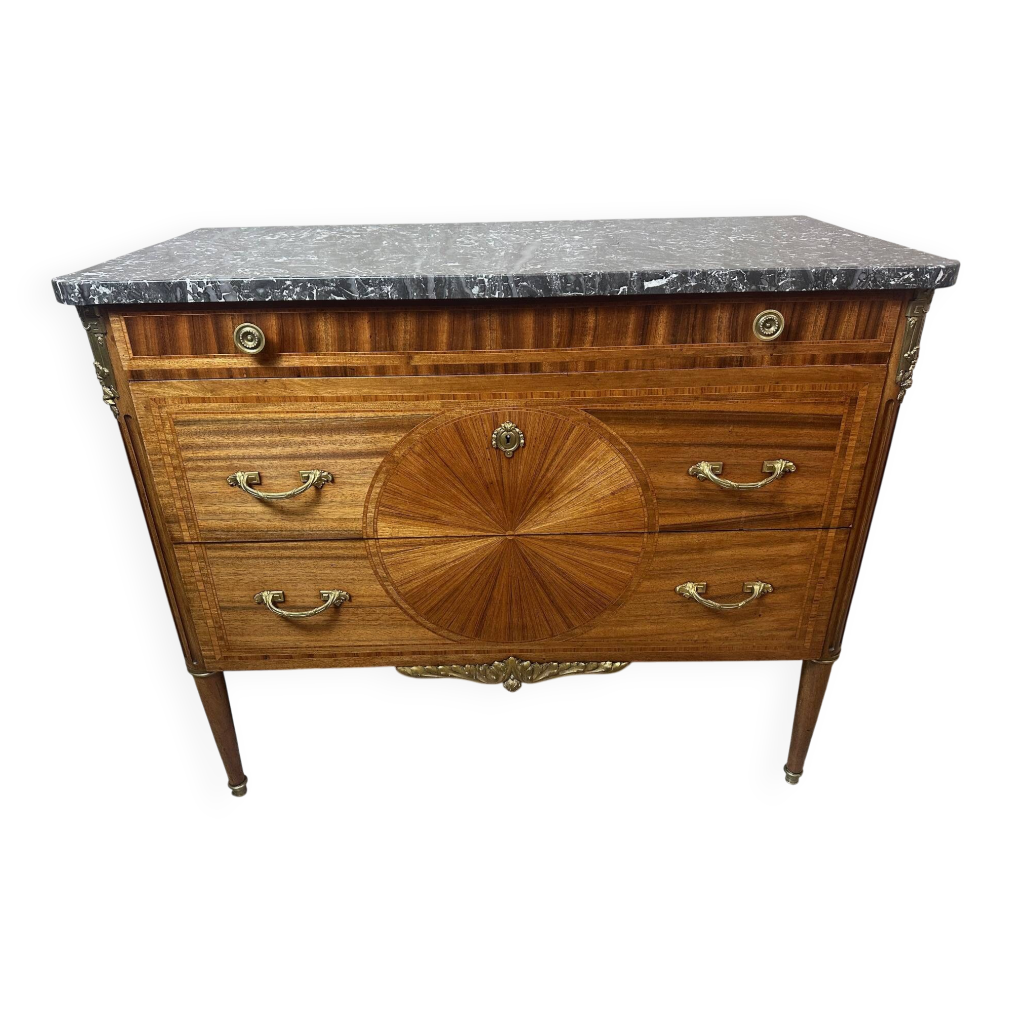 Marquetry chest of drawers