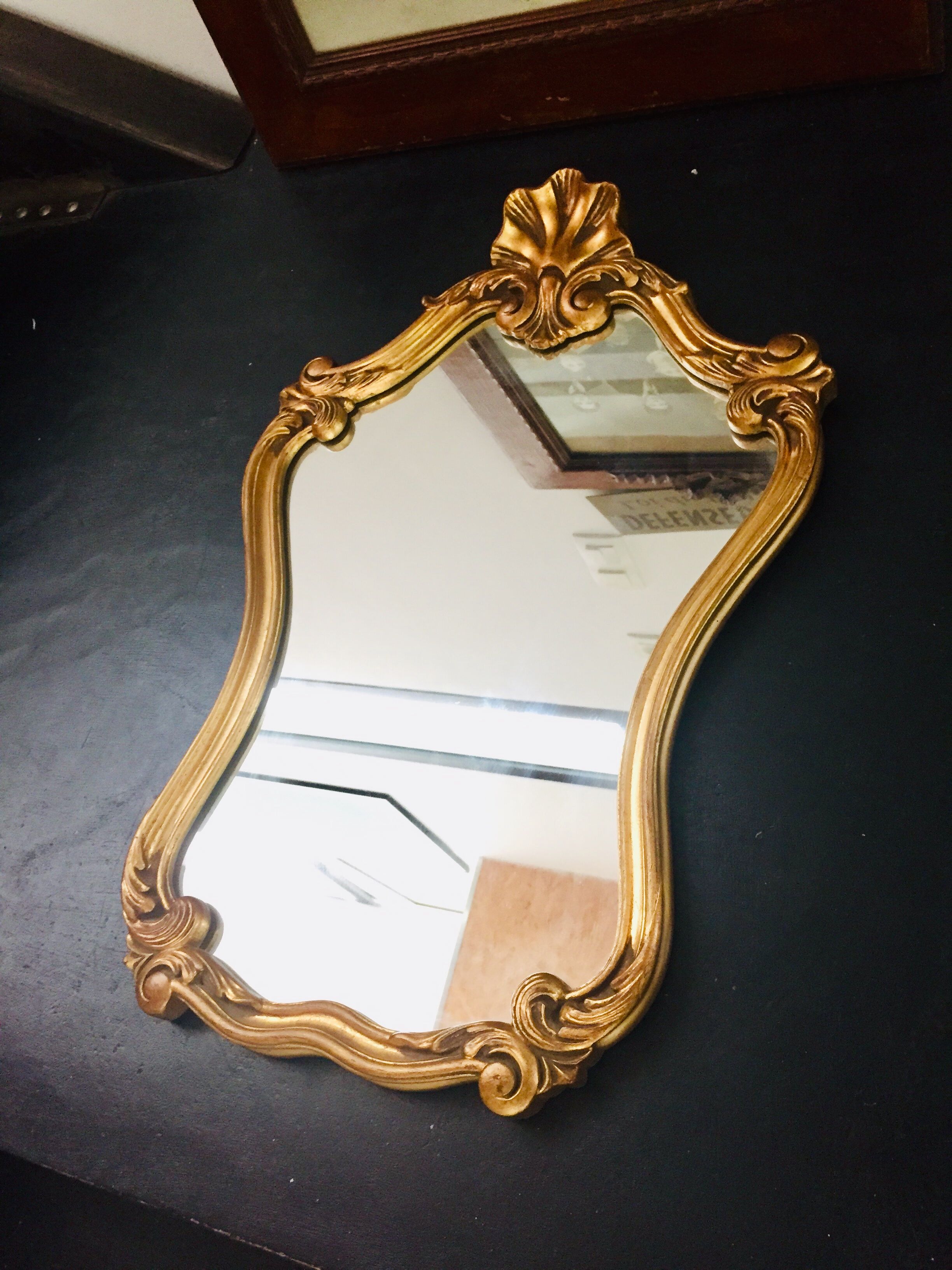Louis XV style gold mirror 60x40 cm