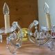 Vieille ensemble de 2 lampes Marie Thérése avec pampilles
