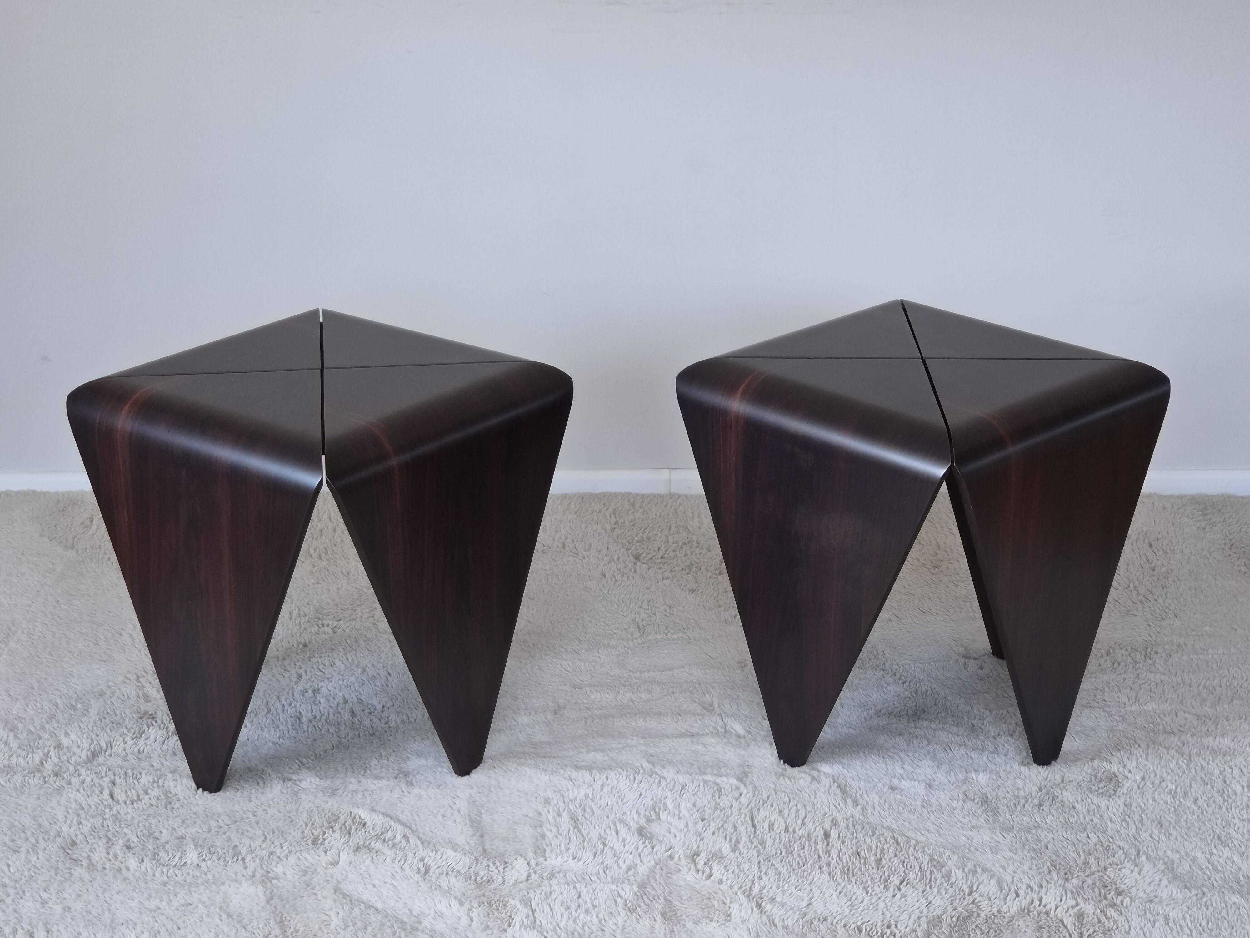 Petalas Side Tables by Jorge Zalszupin, Rosewood