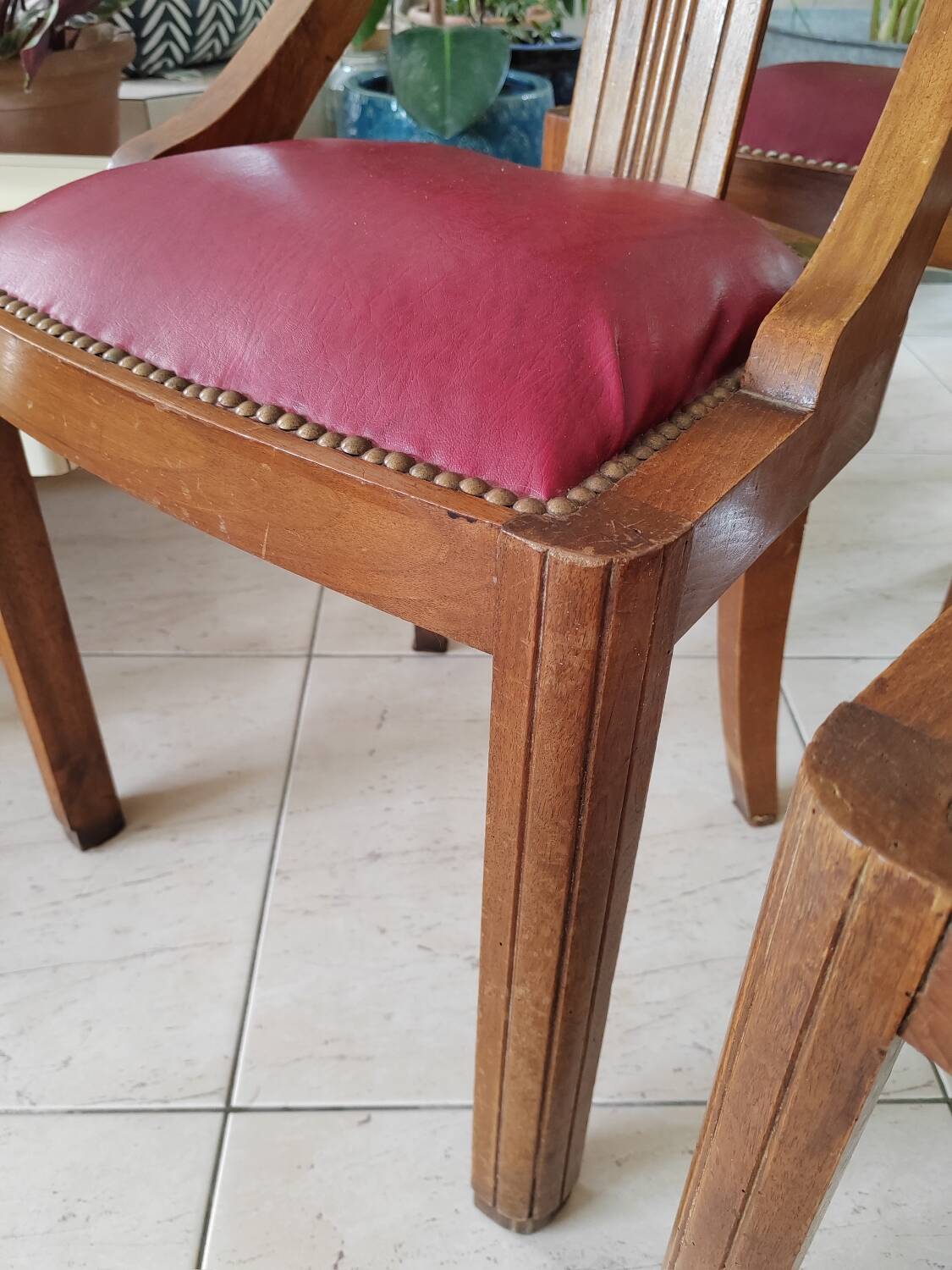 Antique Art Deco style gondola chairs