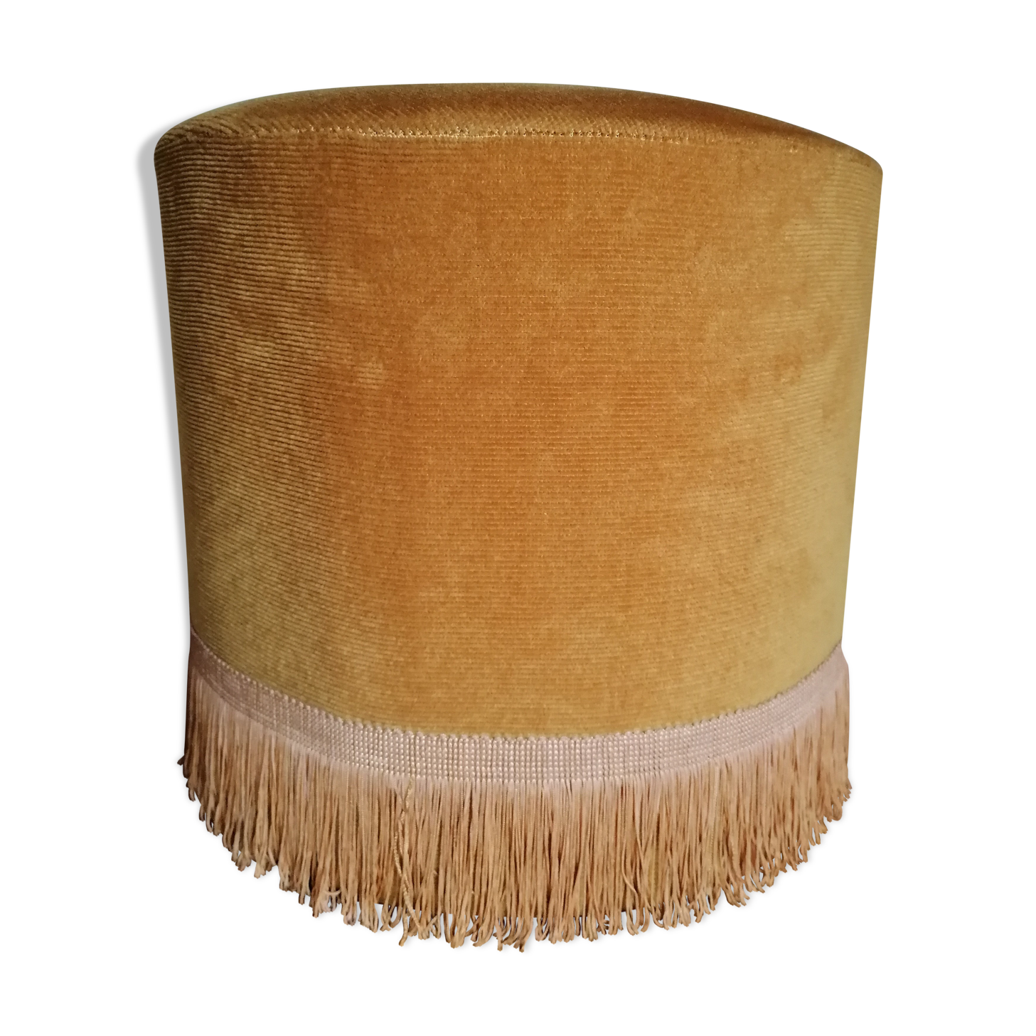 Velvet pouf