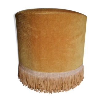 Velvet pouf