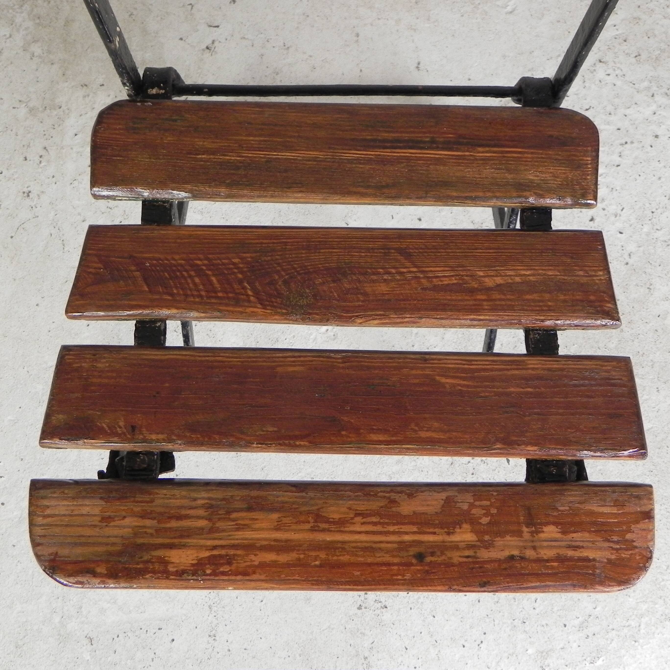 Set of 2 folding chairs, garden chairs, 1930s