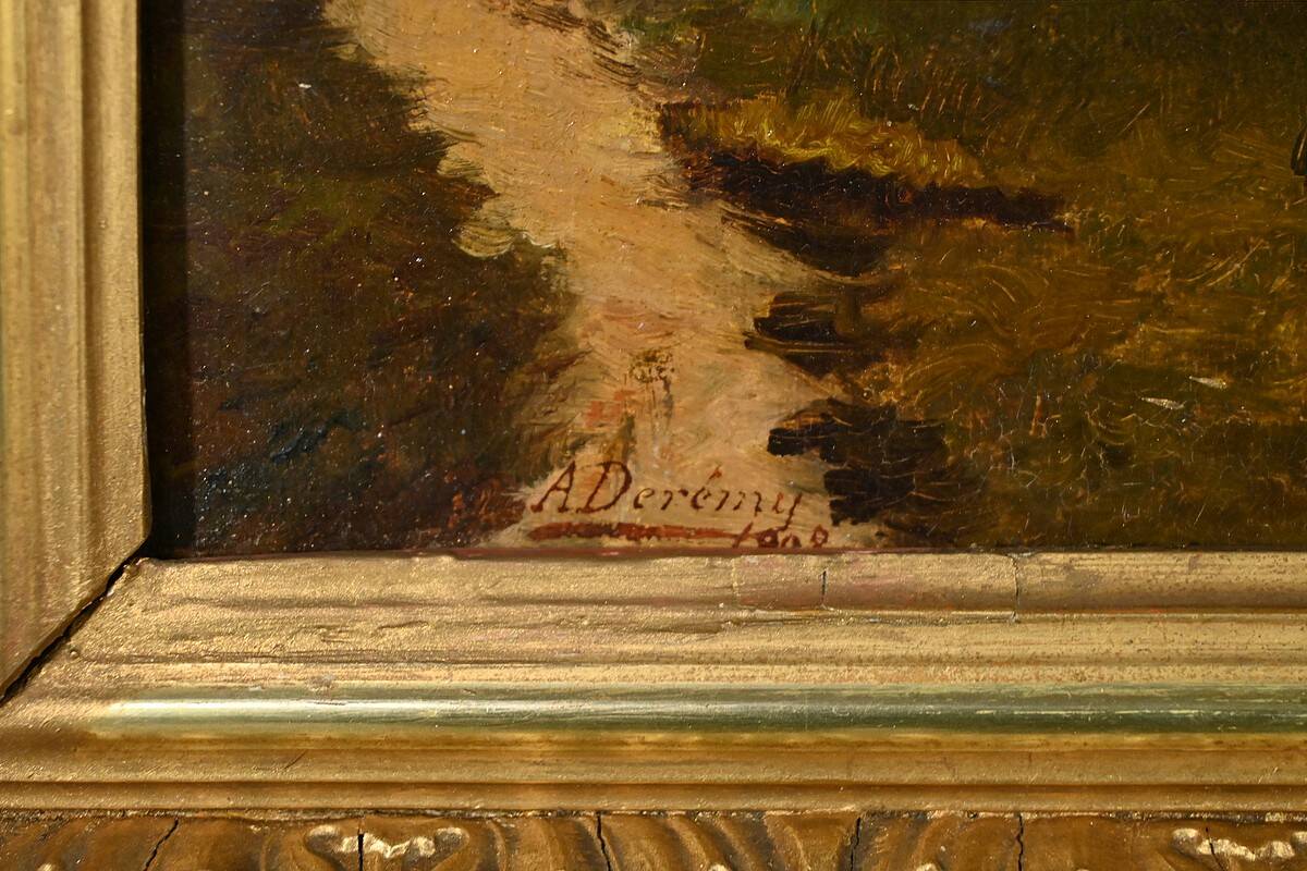 Oil painting, signed A.Derémy – 1902