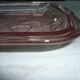 Pink glass top art deco fruits
