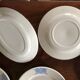 set of 7 dessert plates and 1 vintage serving dish