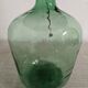 Vintage demijohn lamp in glass and XXL jute rope