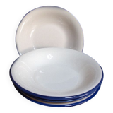 Set of four plates