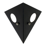 Black metal 'Night Owl' wall lamp for Raak, The Netherlands 60s