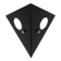Black metal 'Night Owl' wall lamp for Raak, The Netherlands 60s