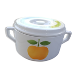 Vegetable soup decorated apple