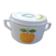 Vegetable soup decorated apple