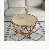 Table basse en rotin