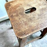 Dark wood stool