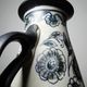 Antique Art Deco vase 1920-40 in fine stoneware, Art Nouveau and Chinoiserie style