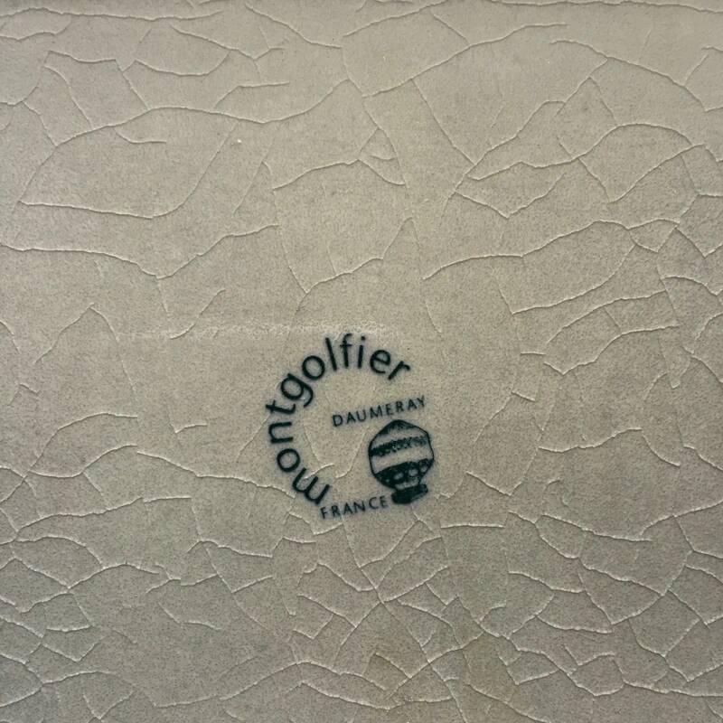 Vintage Grey Montgolfier Rectangular Plate 32 x 24 cm