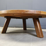 Brutalist tripod coffee table, 1960s