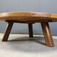 Brutalist tripod coffee table, 1960s