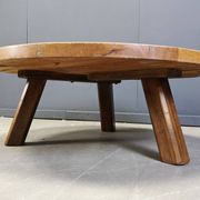 Brutalist tripod coffee table, 1960s