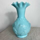 Blue opaline vase
