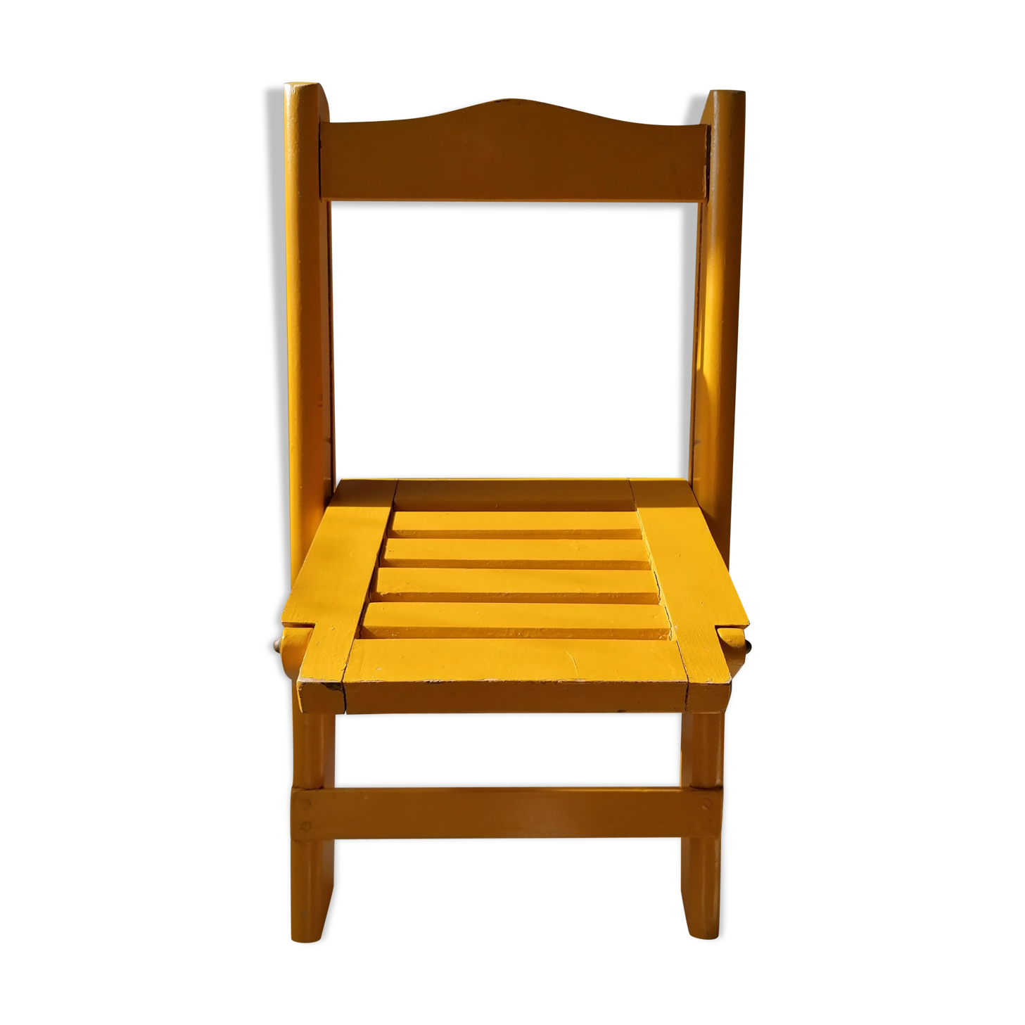 Children's folding wooden chair