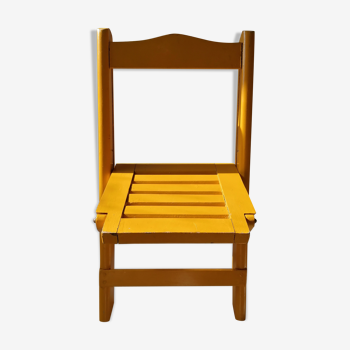 Children's folding wooden chair