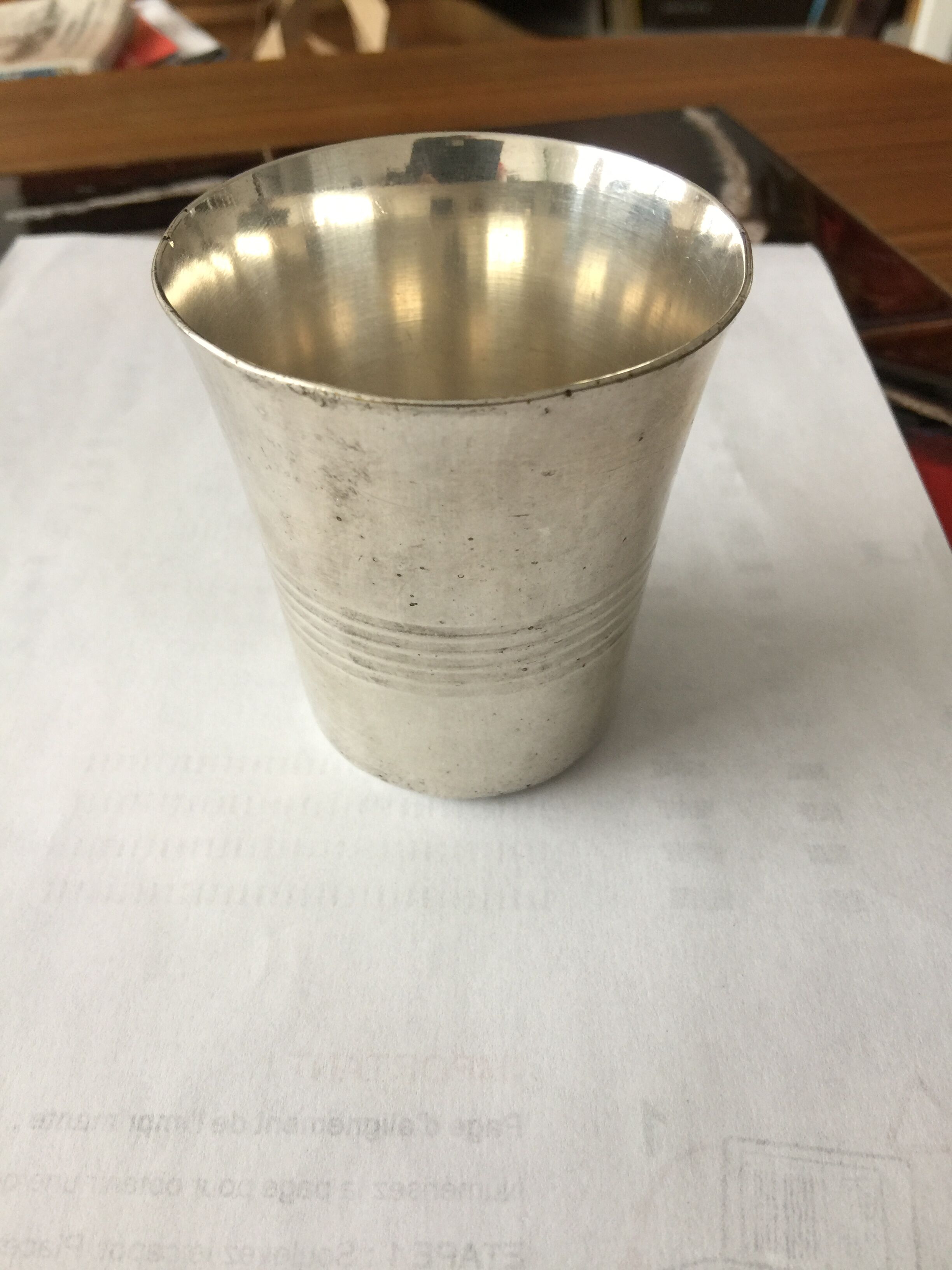 Christofle silver metal timpani