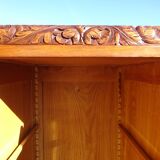 3-door walnut Art Deco wardrobe