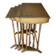 Tables gigogne anciennes- lot de 4 - vintage