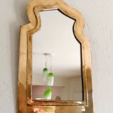 Moroccan brass mirror