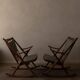Ensemble de 2 chaises berçantes en teck danois modèle 182 Frank Reenskaug années 1950.