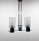 1970s Chrome, Glass & Metal Chandelier, Czechoslovakia