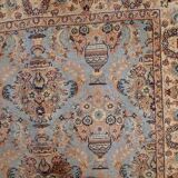 Vintage indian carpet tabriiz handmade 126cm x 188cm 1960s, 1c736