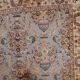 Vintage indian carpet tabriiz handmade 126cm x 188cm 1960s, 1c736
