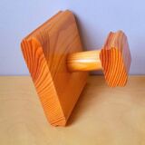 Pine coat hooks, 1980.