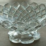 Cut on crystal piedouche signed Baccarat