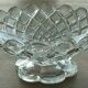 Cut on crystal piedouche signed Baccarat