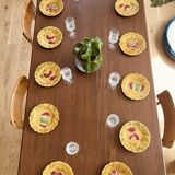 Sarreguemines dessert plates made in France
