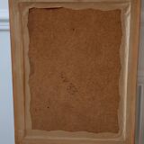 Painting / oil landscape river signed vintage 30x37.5