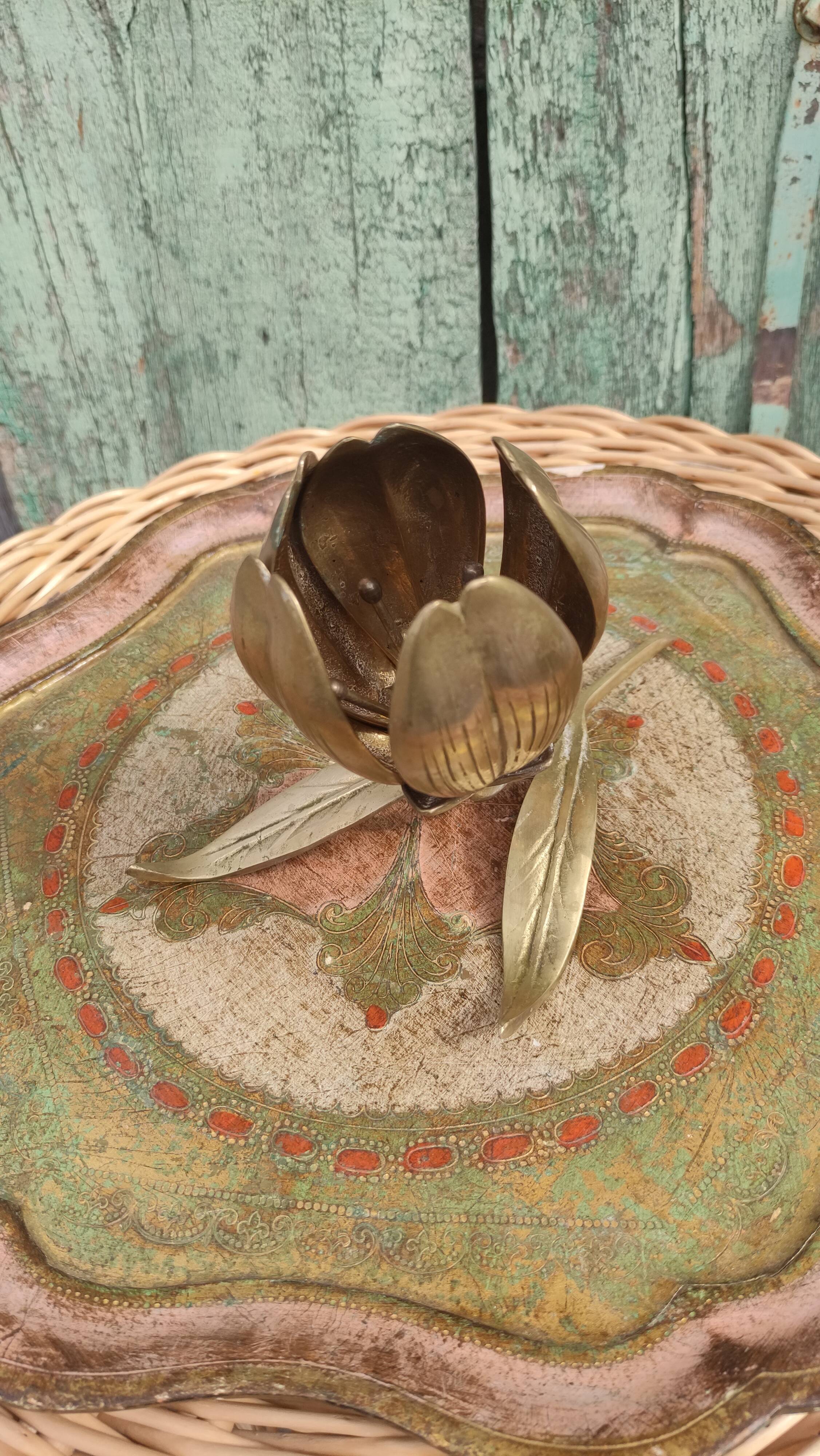 Vintage brass ashtray