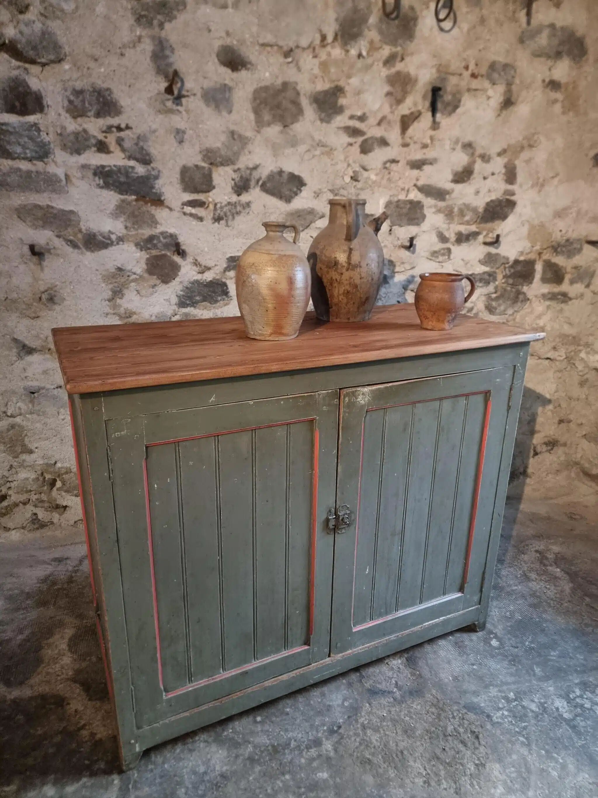 Vintage French pine sideboard – 1930s/1950s