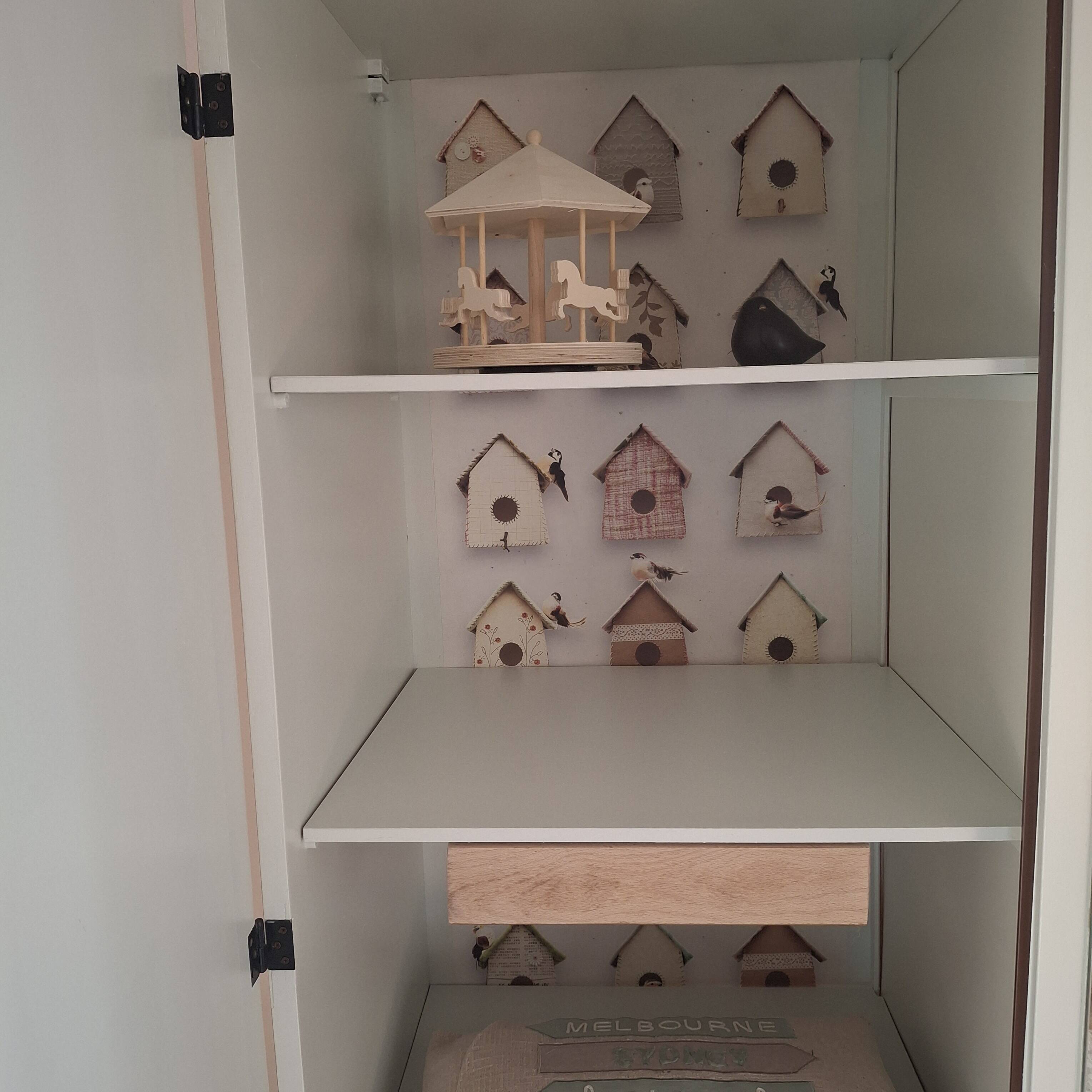 Armoire vintage années 60 relookée