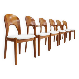 Chaises de Salle à Manger Vintage par Niels Koefoed pour Koefoeds Hornslet, Danemark, 1960s, Set de 6