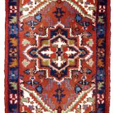 Tapis vintage Persan Hamadan fait main 50cm x 70cm 1970s 1C753