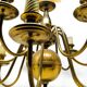 Vintage metal chandelier, Poland, 1980s