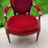 Fauteuils médaillon Louis XVI