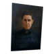 Antique painting from the early 1900s depicting a female portrait, signed by S.Bruno
