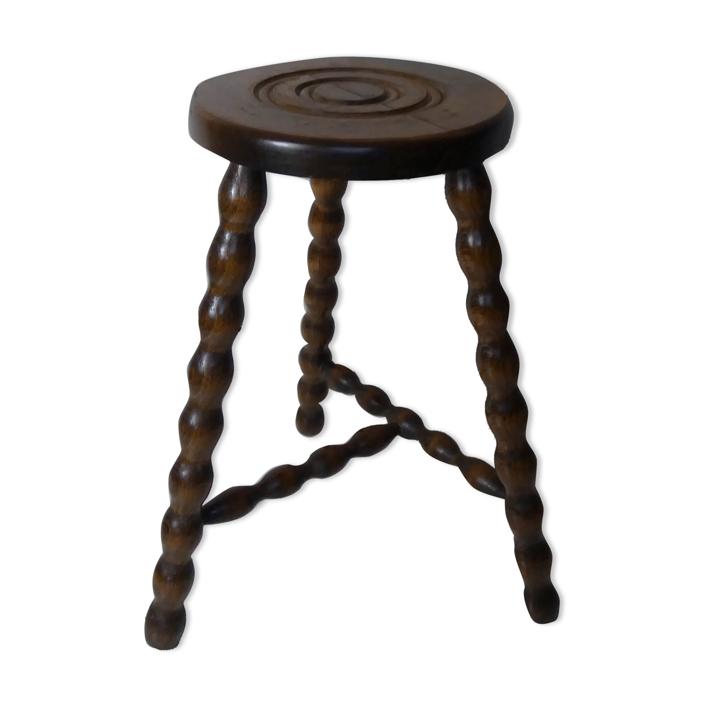 Old breton folk art stool